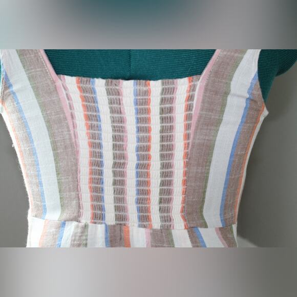 Show Me Your Mumu Cora Linen Dress 
Shorebert  Stripe Mini Women’s Small - Picture 6 of 10